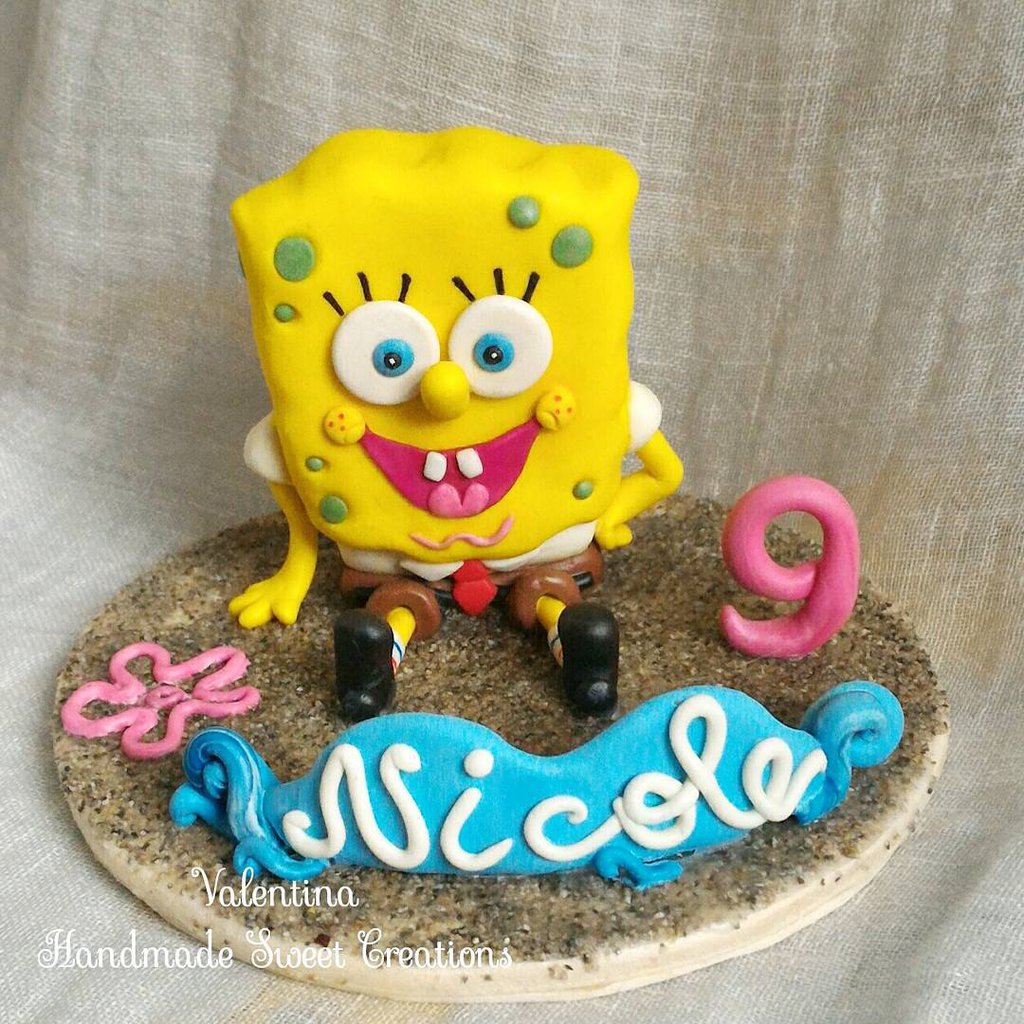 Cake Topper Spongebob Cake Design Cake Topper Di Valentina Ha