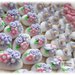  Confetti decorati battesimo, glicine e rosa
