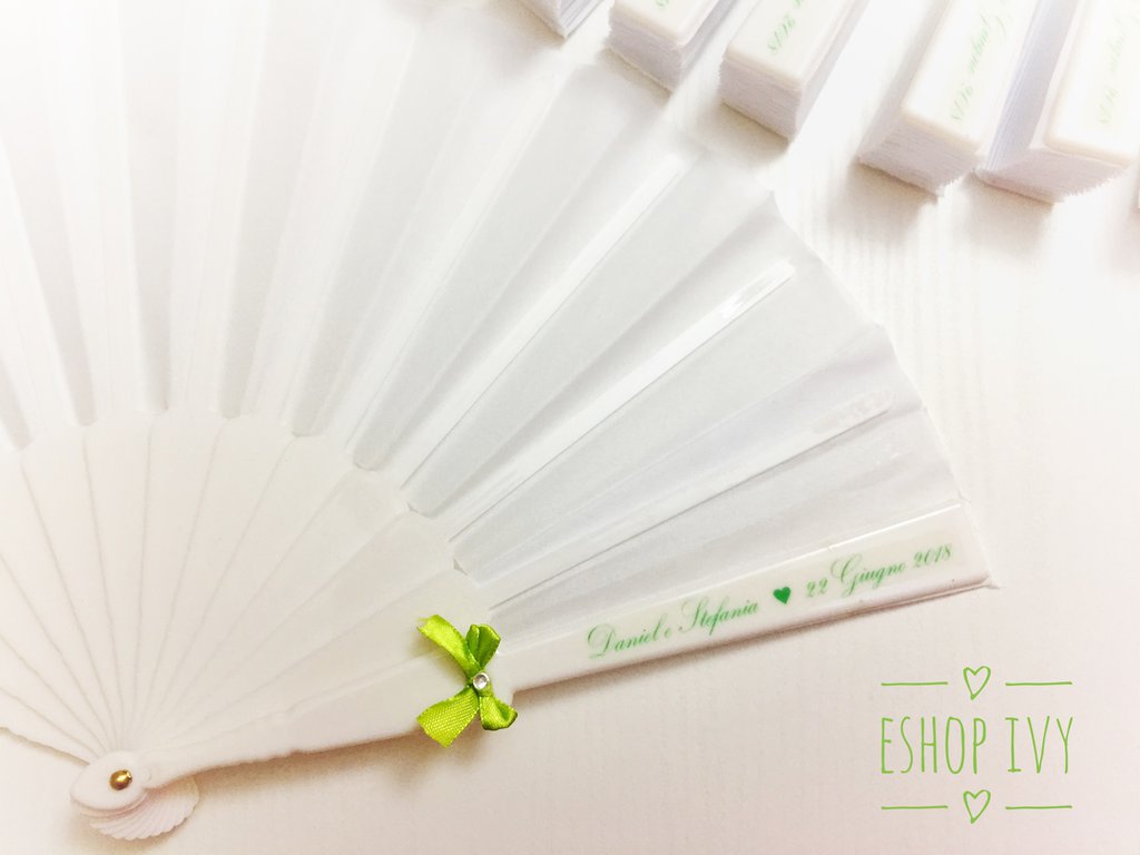 Ventagli Matrimonio Personalizzati In Legno - 100 Pezzi, Con Nome E Data, Bomboniere Eleganti - Foto 9