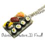 Collana Sushi! - Handmade in fimo e cernit - Futomaki, nigiri con salmone, omelette tonno ecc - japan food