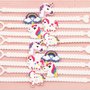 Unicorno Bracciale bianco con fibbia 