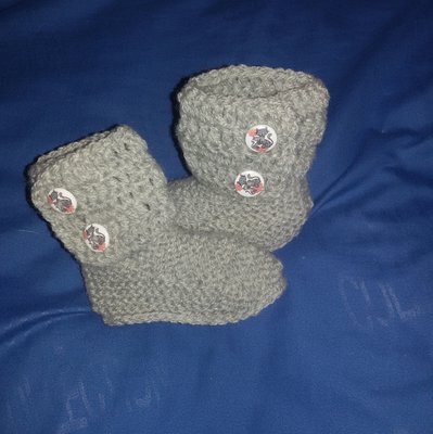 Stivaletti scarpette scarpine crochet tipo Ugg neonato bebè Stivaletti scarpette scarpine crochet tipo Ugg neonato bebè