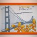 Quadro ricamato "Golden Gate"
