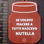 (430) ciondolo nutella in plexiglass marrone