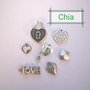 Set 7 charms cuore