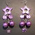 "Les ètoiles purple"  - orecchini -