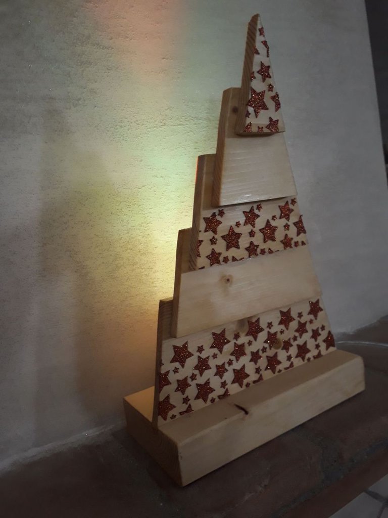 Albero Di Natale LED In Cristallo - Lampada Notturna A Batteria, Luce Calda, Decorazione Per Tavolo, Casa, Feste E Matrimoni
