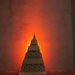 Lampada Albero di Natale - Legno e luci led multicolor - Stencil glitter Polvere di Fata
