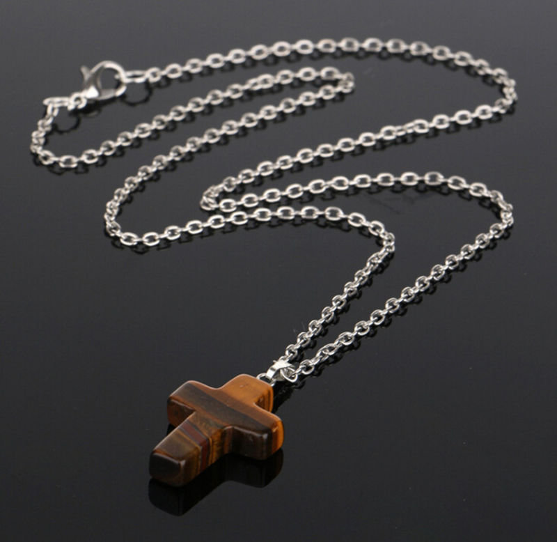 Zalati Collana Unisex Con Ciondolo Occhio Di Tigre 16mm – Cordino Regolabile Fatto A Mano