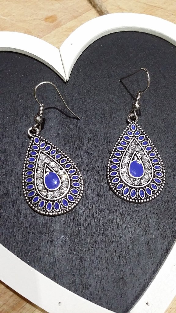 Orecchini Con Attacco Zirconato E Zircone A Goccia Pendente In Argento - Foto 11