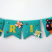 orsetto! - striscione - banner auguri - bandierine - name - festa di compleanno - birthday party