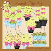 Alberelli Decorativi - Clip Art per Scrapbooking e Decoupage - Immagini