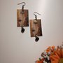 Orecchini di carta pendenti "Le lacrime di Freya" Gustav Klimt