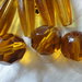 16 Perle di Vetro marrone vari misure 41x11, 19x19, 30x13, 16x12, 16x10 mm.