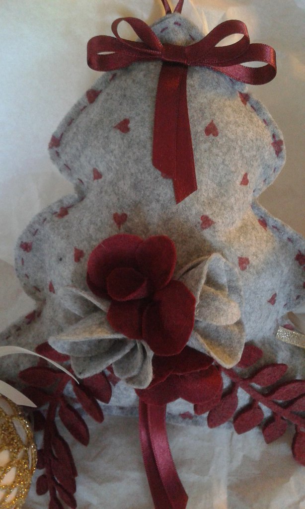 Calendario dell'avvento di natale in feltro fai-da-te calendario dell'albero di natale con tasche regalo da appendere a parete per bambini per la decorazione domestica di natale  15