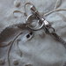 Bracciale base maglia tubolare per perle a foro largo color silver diametro 3 mm. lunghezza 20