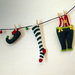 i vestiti dell'elfo! decorazione - natale - banner - elf clothing Christmas wreath - decoration