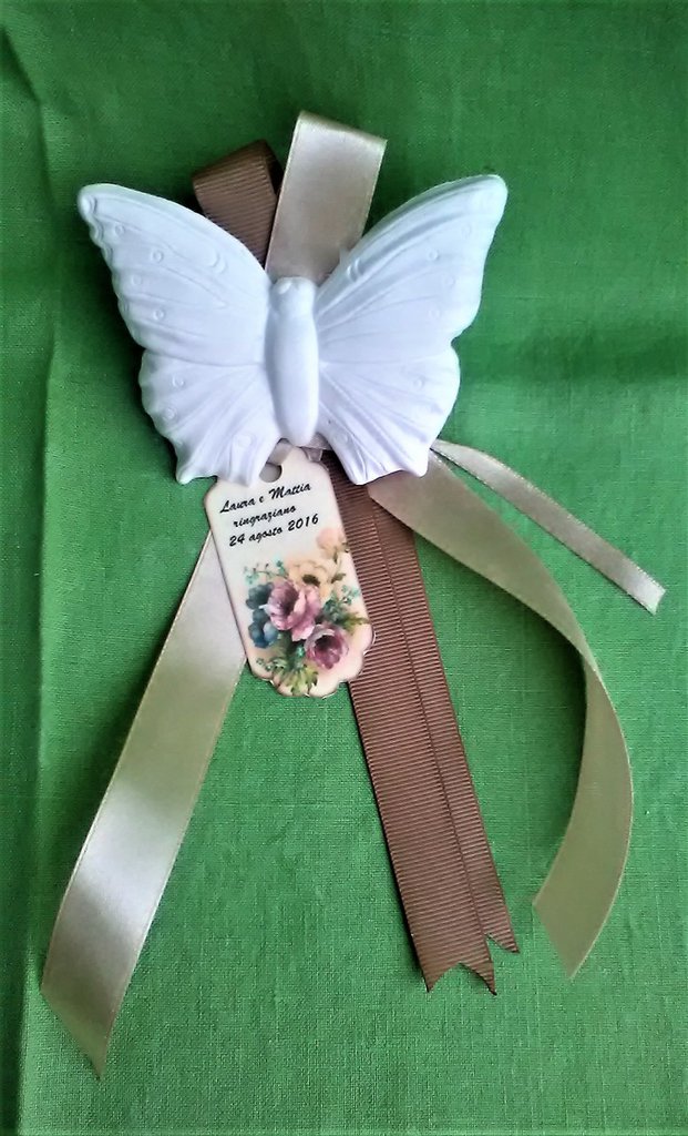 GESSETTI PROFUMATI SEGNAPOSTO FARFALLA COCCINELLA BOMBONIERA BATTES... | Su MissHobby