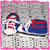 SCARPINE DA CULLA RICAMATE SPORTIVE BIMBO STILE CONVERSE ALL STAR BICOLORE BLU E ROSSO