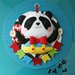 fiocco nascita - piccolo panda - birth wreath - bear