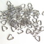 Anellini triangolo silver tone 7 mm FER 10