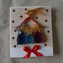 Biglietto di Natale "Oh Holy Night" • Natività quilling