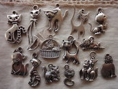 14 Gattini in Metallo color argento di diversi modelli