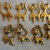 8 Gattini in Metallo color oro 2 modelli diversi