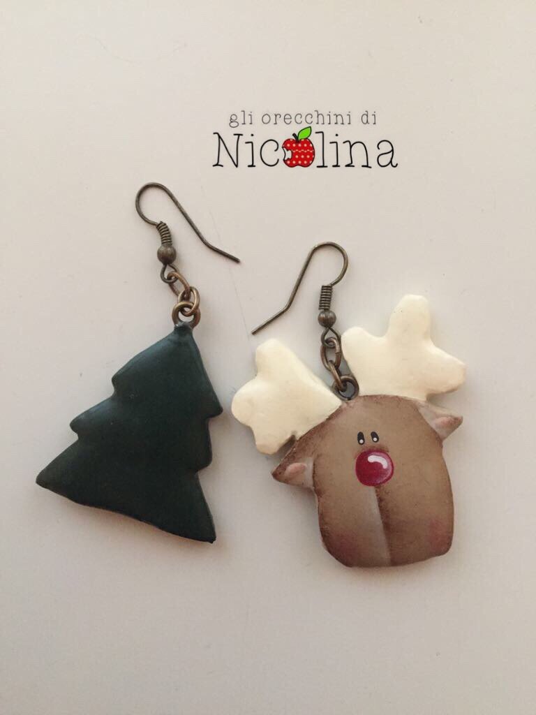 Orecchini Pendenti Di Natale A Forma Di Dinosauro Con Alberello – Regalo Donna Simpatico Per Calza 2025