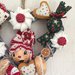 NATALE - ghirlanda a cuore con pallina ginger , dolcetti e caramelle