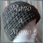 Cappello a cuffia con risvolto - Grigio