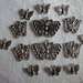 14 Ciondoli Farfalla in metallo color argento 3 modelli diversi