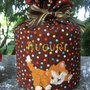 Natale - porta panettone gattina