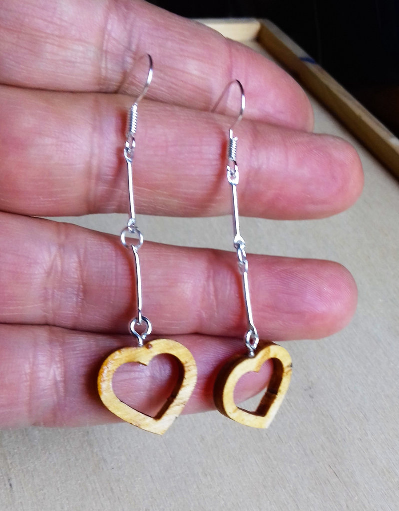 Orecchini con Cuori Intrecciati da Bambino/a in Oro 18 Carati