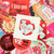 LOTTO 35 stickers adesivi in carta "Mix Love" (5x5x2cm circa)