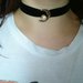 Collarino choker velluto luna e perla