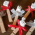 Chiudi pacco natalizi con mollette in legno e gessetti profumati , 10 soggetti assortiti.