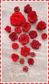 Set rose rosse