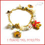  Bracciale Natale " Gingerbread pandizenzero " perle  idea regalo donna ragazza bijoux natale