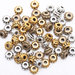 LOTTO 50 perle distanziatori in metallo (5x3mm) (cod.mix b.r.a)