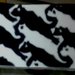 Contenitore veline di ceramica forma rettangolare decorato su tutte le facce motivi gatti bianchi e neri