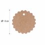 100 bigliettini tonde in cartoncino 6 cm segnaposto carta Festa idea regalo San Valentino Capodanno Befana 