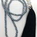 Long necklace grigia tassel black
