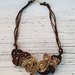 Collana con cerniere AUTUMN LEAVES zip