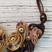 Collana con cerniere AUTUMN LEAVES zip