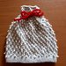 Completo maglioncino e cappellino per neonato grigio e rosso