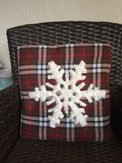 cuscino quillow fiocco di neve - un cuscino con dentro un plaid