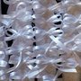100 Coni conetti portariso portaconfetti  in carta effetto pizzo con nastrino bianco chiesa  matrimonio nozze sposi