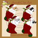 Calze Natale con Gatto - Clip Art per Scrapbooking e Decoupage - Immagini