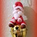 Decorazione natalizia Babbo Natale per albero di Natale in fimo handmade, regali Natale